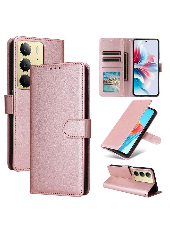 اس-توب جراب لهاتف Realme C75 4G / 14X 5G Global، جراب هاتف جلدي متعدد الوظائف مزود بثلاث فتحات للبطاقات - Image 1