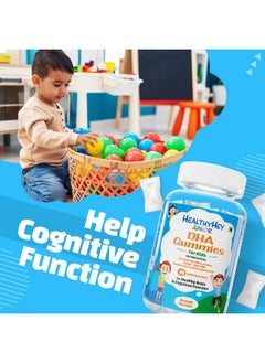 HealthyHey Nutrition Junior Dha Gummies - For Kids - For Healthy Brain & Cognitive Function - Orange Flavour - 30 Soft Gummies - pzsku/Z7DE724B2374B194A8791Z/45/_/1735908003/51b49dde-de25-4628-ab97-9ec43399d4ff