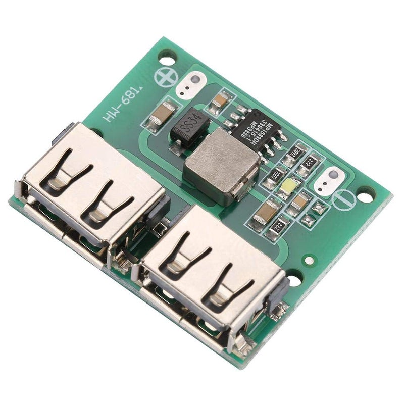 klarako Charger Module, Dual USB Output 9V/12V/24V to 5V 3A DC-DC Step Down Power Charger Module USB Port Module Step Down Charger Module - Image 1