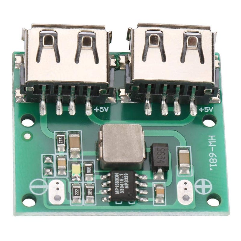 klarako Charger Module, Dual USB Output 9V/12V/24V to 5V 3A DC-DC Step Down Power Charger Module USB Port Module Step Down Charger Module - Image 3