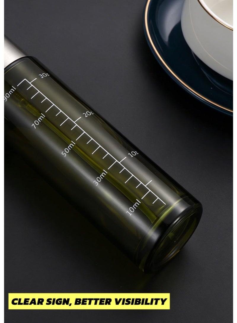 Pack of 2 Oil Sprayer for Cooking, 100ml Glass Oil Spray Bottle with 304 Stainless Steel Nozzle, Leak-Proof & BPA-Free perfect for Olive Oil, Avocado Oil, Air Fryer, Salad, BBQ & Roasting - Image 4