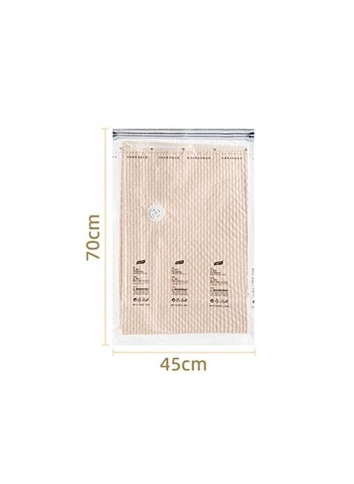 IBAMA Vacuum Storage Bags Set for Travel Clothes Pillows Blankets Comforters Bedding Compression Space Saving Zipper Seal (S-70*45cm) - Image 3