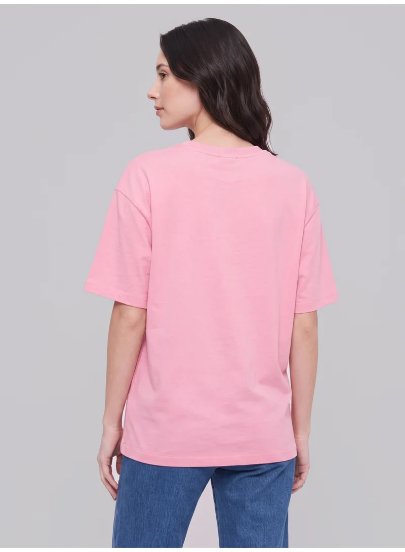 Disney  Disney Women’s Oversized Drop-Shoulder Graphic T-Shirt – Snow White and Princess Print Crew-Neck Casual Top for Women | Best Price UAE