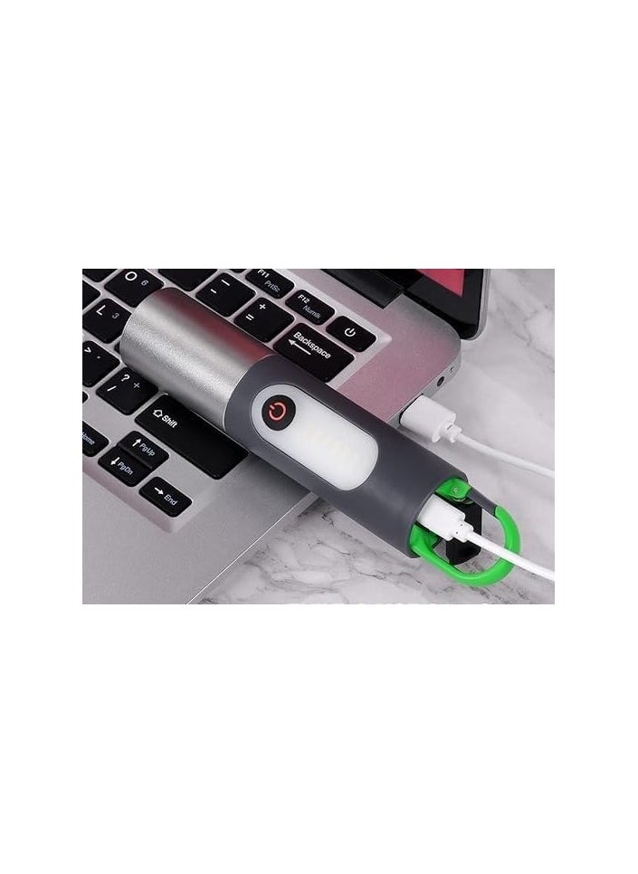 ماركة غير محددة مصباح يدوي LED قابل للتكبير مع 4 اوضاع، قابل لاعادة الشحن بمنفذ USB  - Image 1