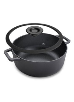 Prestige Cast Iron Casserole 24 CM | Induction Cooking Pot with Glass  Lid | Biryani Pot  with Heavy Bottom |Pre-Seasoned Cast Iron Cookware, Black - PR48897 - pzsku/Z7DE769B670A02946005BZ/45/_/1739788957/519a9f16-9874-49a3-8f45-f95256461fb4