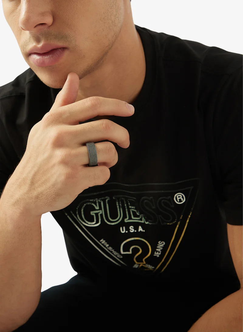 GUESS  Dotted Band Ring for Men | Best Price UAE
