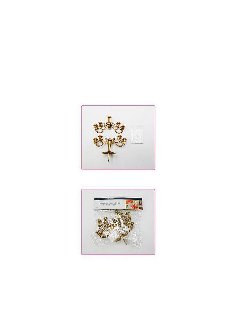 PARTY FUN - Candle Stand with 9 Holders and Candles Perfect for Birthday, Wedding, Anniversary, and Special Occasions - Image 1