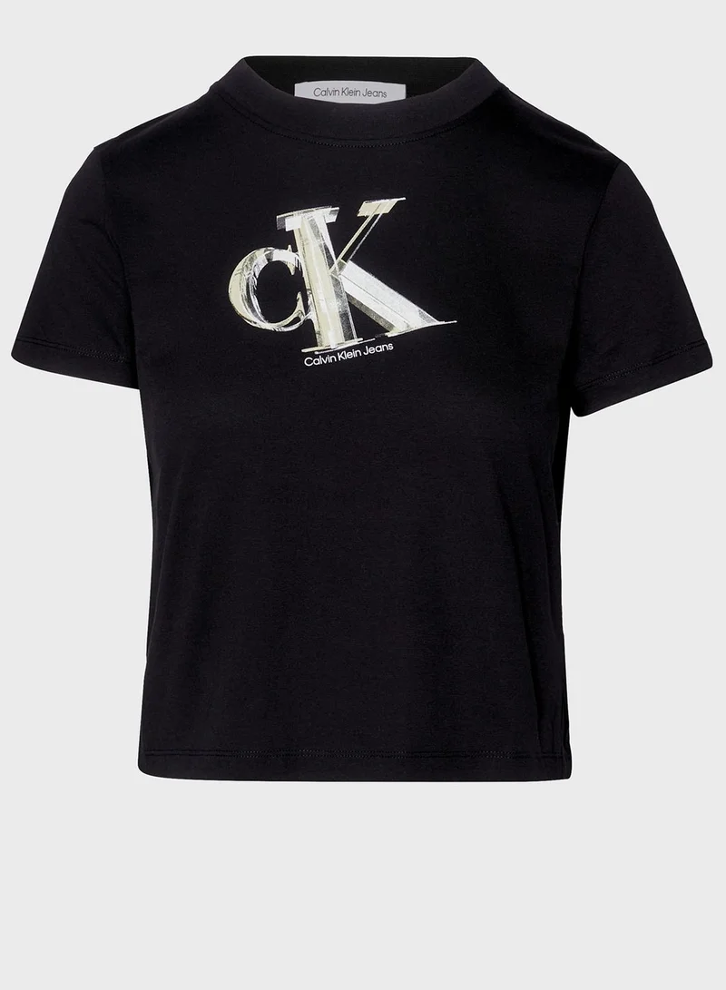 Calvin Klein Jeans Crew Neck Logo T-Shirt