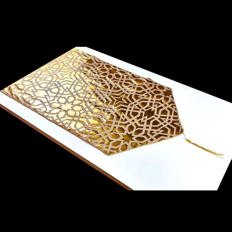 Arabian Table Runner - 130*47 cm. - Beige / Gold