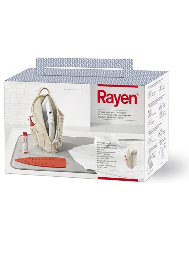 ريان مجموعة أدوات كي راين 6168 – ملحقات مكواة متكاملة، سطح كي محمول، غطاء حماية وأدوات تنظيف – براند إسباني، مثالي للمنزل والسفر - Image 4