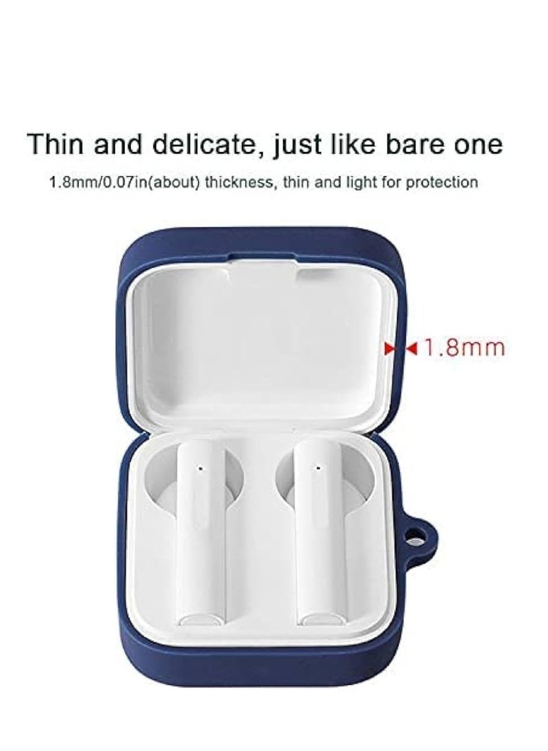 Generic - Front & Back Cover 360 Degree Protection Case Cover for Xiaomi Air 2 SE Stylish Silicon Case Cover |Earbuds is not Included| blue - Image 1