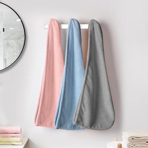 Yellow Weaves 2 Pcs Microfiber Hair Towel Wrap for Women Super Absorbent Head Towel Wrap for Ladies Hair Turban Quick Drying Microfiber Towel for Hair Salon Quality Hair Dry Cap (Multicolor) - Image 5