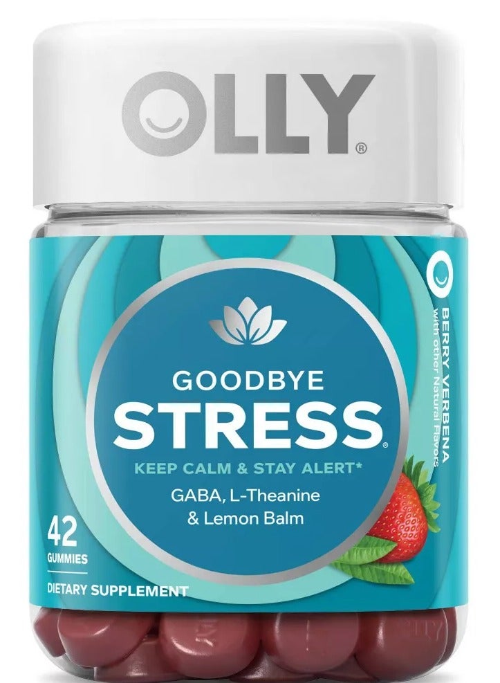 OLLY Goodbye Stress, Berry Verbena, 42 Gummies - Image 1