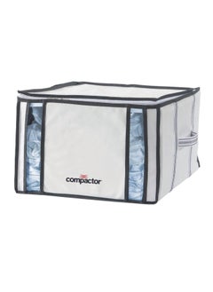 COMPACTOR Zipper Closure Non-Woven Nylon Vacuum Bag White and Black 125 L RAN3254  - Image 1