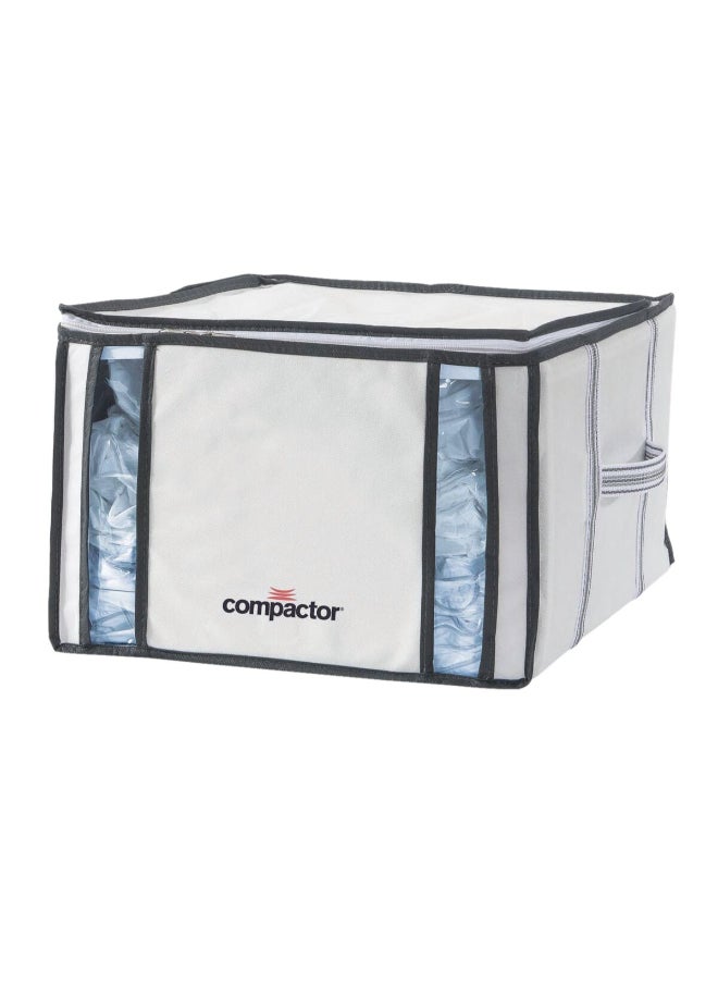 COMPACTOR Zipper Closure Non-Woven Nylon Vacuum Bag White and Black 125 L RAN3254  - Image 1