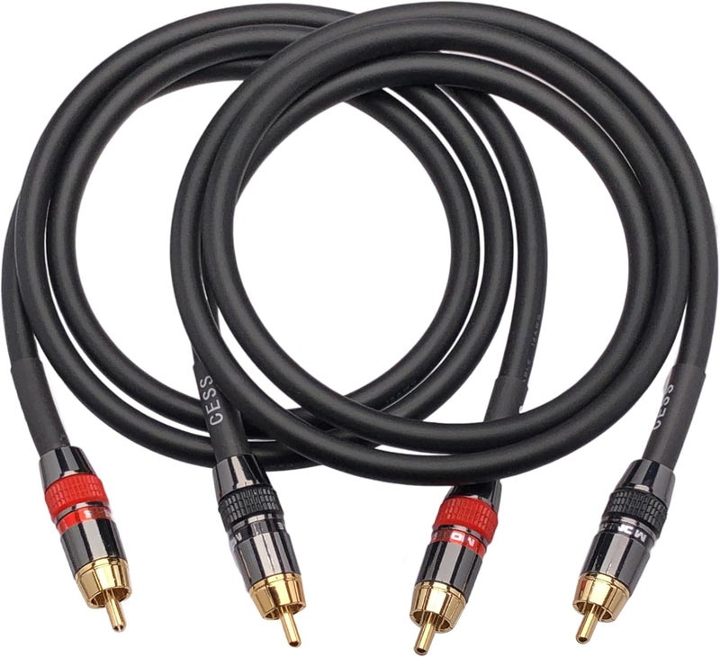 CNCESS CESS-163-3f Heavy Duty 12 Gauge Premium RCA Audio Patch Cable (3 Feet) - Image 3