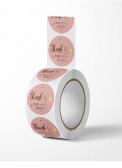 Excefore Thank You Sticker Heart Shape, Designs Stickers, Roll 1 Inch Gold Foil Stickers Label for Business Packaging, for Packages, Gifts, Wedding, Birthdays, Giveaways, Small Business（300pcs/roll）  - Image 1