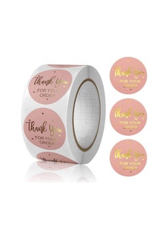 Excefore Thank You Sticker Heart Shape, Designs Stickers, Roll 1 Inch Gold Foil Stickers Label for Business Packaging, for Packages, Gifts, Wedding, Birthdays, Giveaways, Small Business（300pcs/roll）  - Image 2