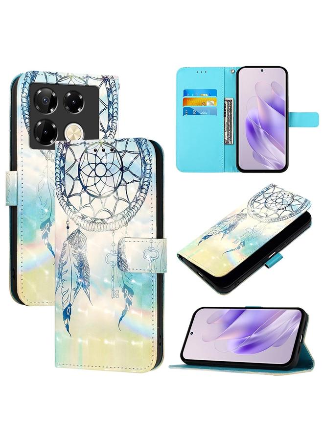 Zaboon Case For Infinix Note 40 Pro 4G 3D Painting Horizontal Flip Leather Phone Case - Image 1