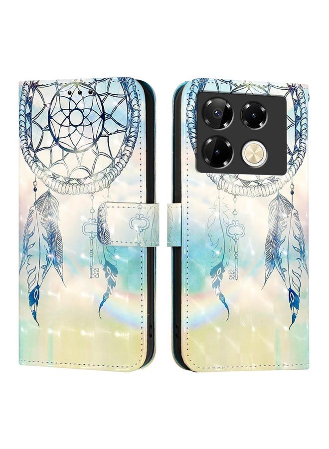 Zaboon Case For Infinix Note 40 Pro 4G 3D Painting Horizontal Flip Leather Phone Case - Image 2