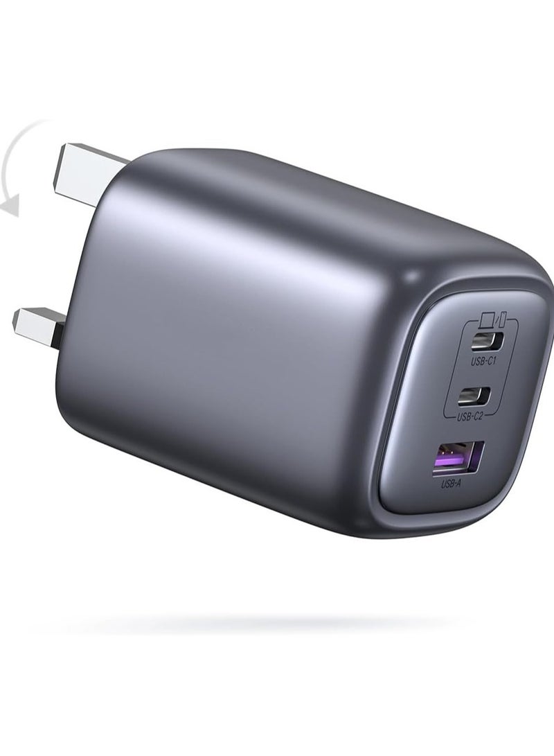 General 65W USB C Charger 3 Port Foldable GaN Laptop Adapter Fast Charger Type C Wall Adapter  - Image 1