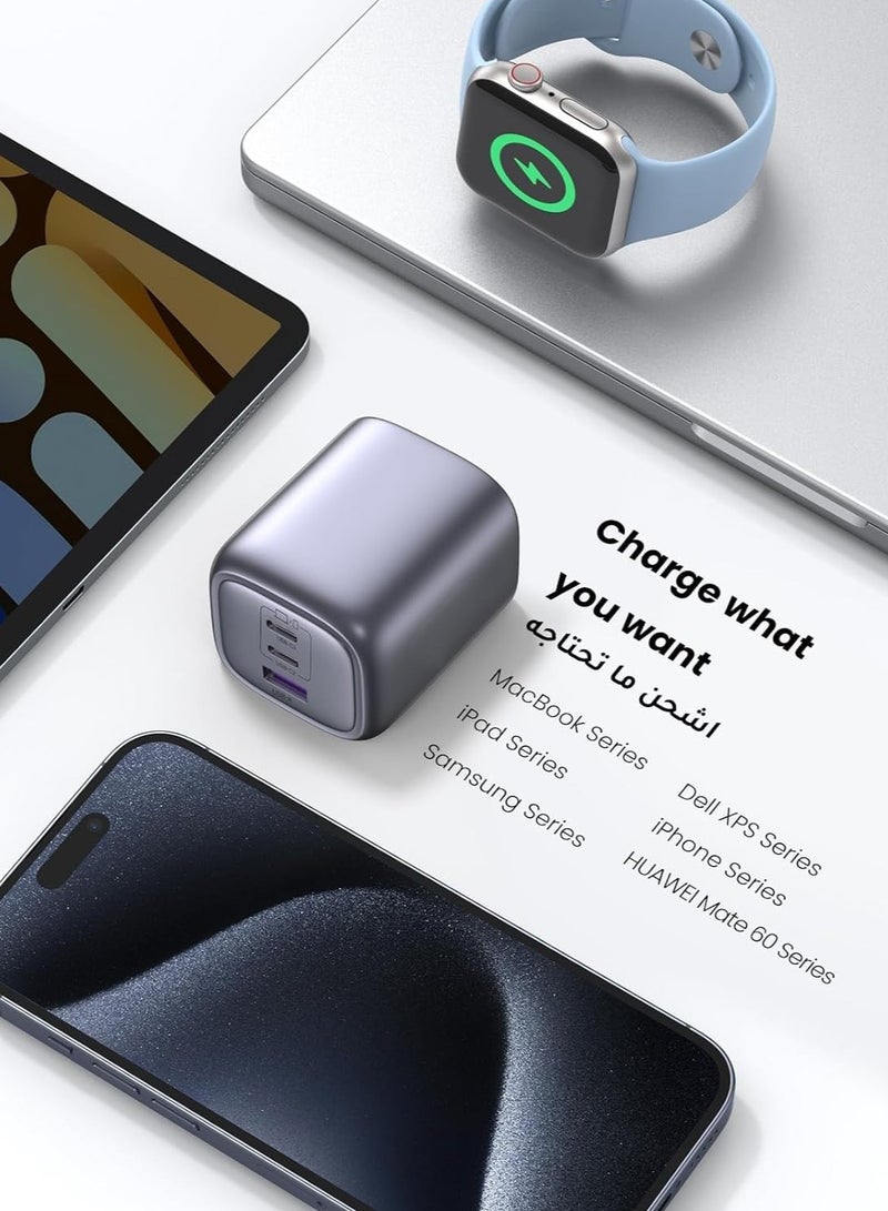 General 65W USB C Charger 3 Port Foldable GaN Laptop Adapter Fast Charger Type C Wall Adapter  - Image 2