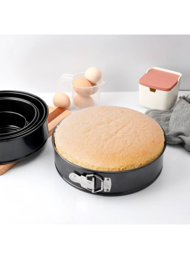 Cake Mold 4/6/7/8/9/10 Inch Round Thickened Non-stick Coated Carbon Steel Lock Baking Pan Qi Feng Cake Mold-Specifications:4 Inch Heart (bulk 118g) - Image 4