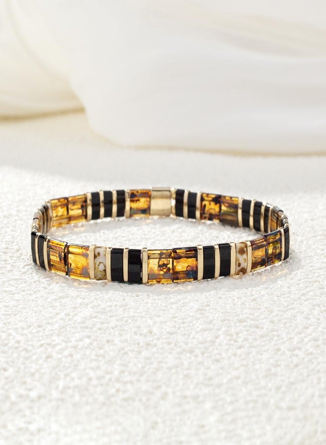 KELITCH Women Friendship Bracelets Tila Miyuki Beaded Bracelets Colorful Women Stretch Bracelets - Image 4