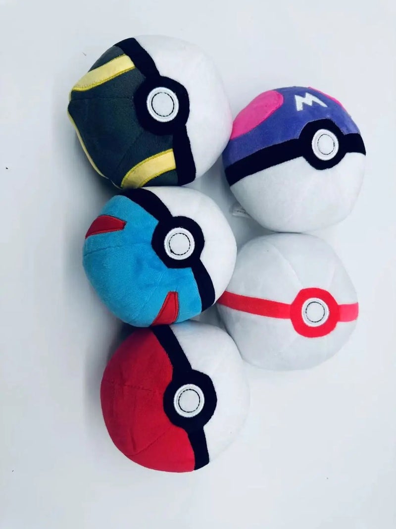 Bluejw Plush Toy PokeBall Stuffed Plush Toy Animal Pokeball Plush Toy - Image 3