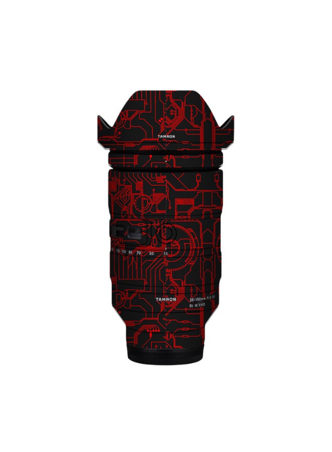 Loquat Walking Donkey Suitable For Tenglong 35-150F2-2.8 Lens Protection Film For Sony Sticker Color Color Change Film-Color:Nordic Triangle Black - Image 5