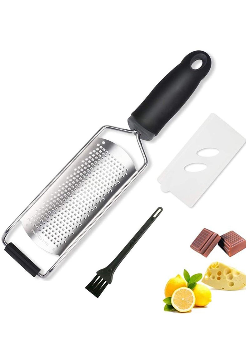 Cheese Grater,Lemon Zester,Razor Sharp Stainless Steel Lemon Zester Grater With Handle,Kitchen Tool for Ginger,Garlic,Nutmeg,Chocolate,Vegetables,Fruits  - Image 1
