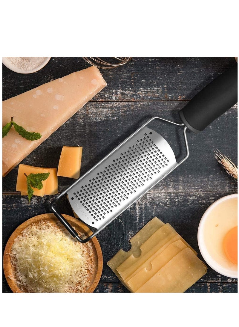 Cheese Grater,Lemon Zester,Razor Sharp Stainless Steel Lemon Zester Grater With Handle,Kitchen Tool for Ginger,Garlic,Nutmeg,Chocolate,Vegetables,Fruits  - Image 4