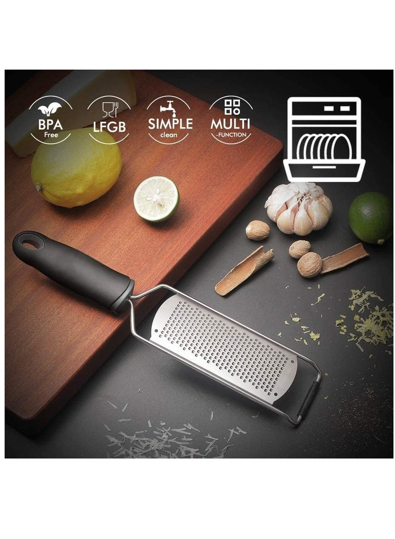 Cheese Grater,Lemon Zester,Razor Sharp Stainless Steel Lemon Zester Grater With Handle,Kitchen Tool for Ginger,Garlic,Nutmeg,Chocolate,Vegetables,Fruits  - Image 3