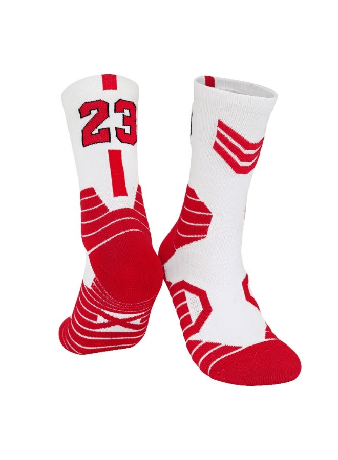 KUYING Fashion Anti Slip Breathable Sports Socks Three Piece Set 