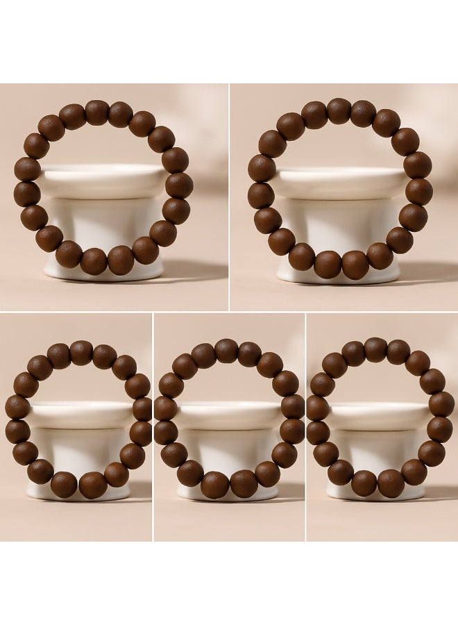 PARO OUD Vietnamese Wild Agarwood Bracelet I Natural Oud Scent I Dark Brown, 9mm Round Beads - Image 2