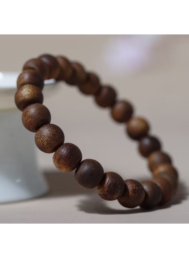 PARO OUD Vietnamese Wild Agarwood Bracelet I Natural Oud Scent I Dark Brown, 9mm Round Beads - Image 5