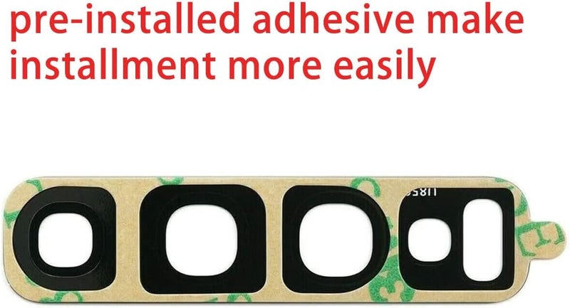 Perzework 2 Pcs Original Back Rear Camera Lens Glass Replacement for Samsung Galaxy S10 and Samsung Galaxy S10+ Plus with pre-Installed Adhesive and Reparing Toolkit - Image 3