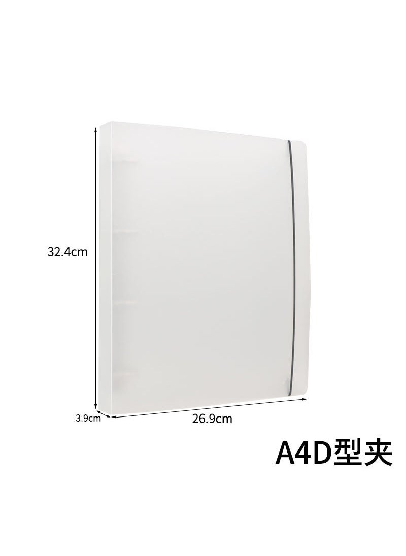 Generic - Collectible Coin Card Album Pages A4 Storage Bag Replacement Core Memorial Card Pages Currency Paper Money Protective Cover Strap a4 vertical 4 hole clip (shell without inside page) - Image 1