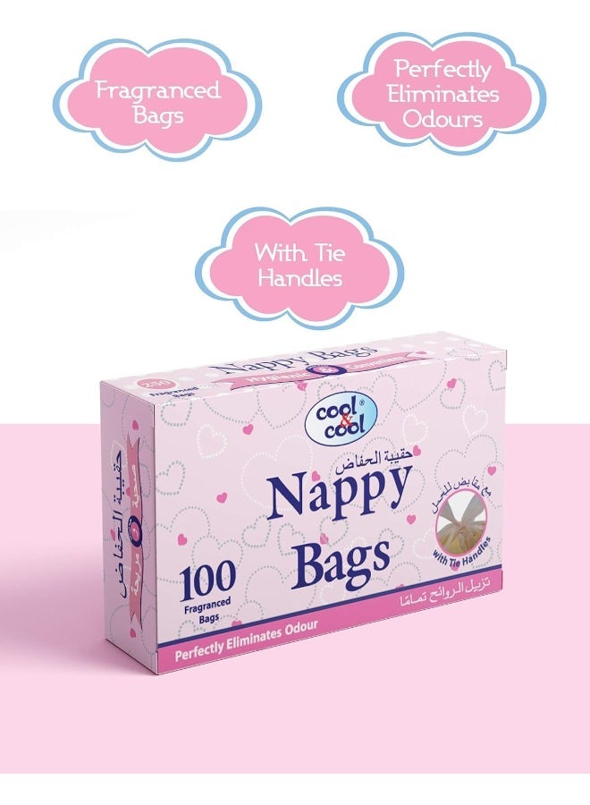 Cool & Cool Nappy Bags 100's (Pack of 10) Diaper Disposable Bags - Image 4