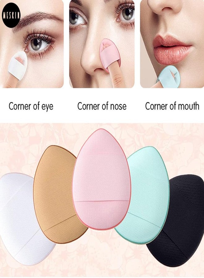 MESKIN Finger Puff Set - 4 Mini Ultra-Soft Makeup Puffs for Women | Perfect for Loose and Body Powder Application (Pack of 4) - Image 5