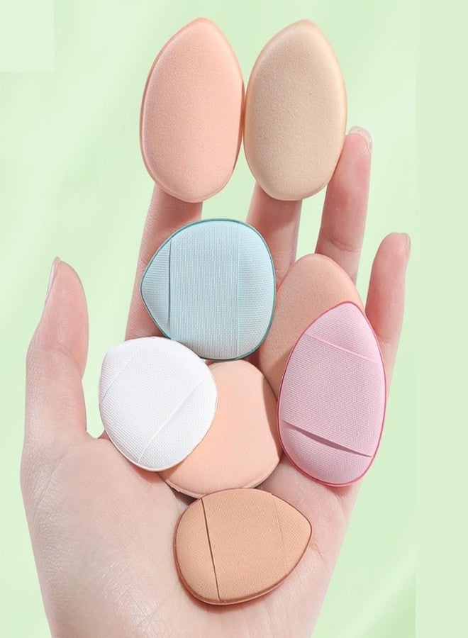 MESKIN Finger Puff Set - 4 Mini Ultra-Soft Makeup Puffs for Women | Perfect for Loose and Body Powder Application (Pack of 4) - Image 1