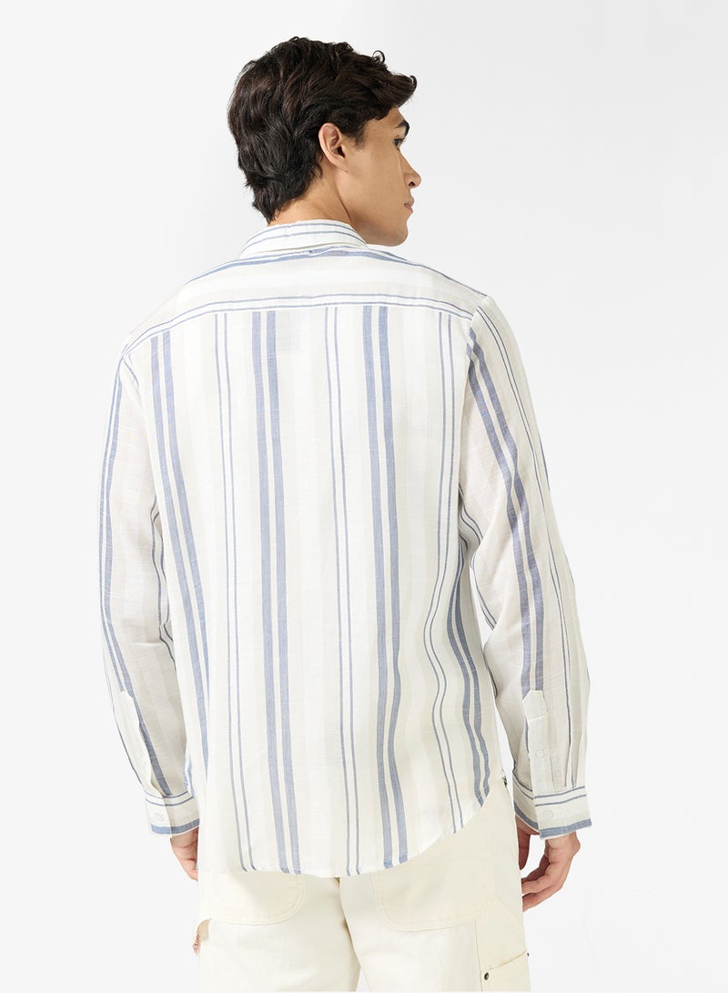 سفنتي فايف قميص كلاسيكي بقصة عادية - Image 2