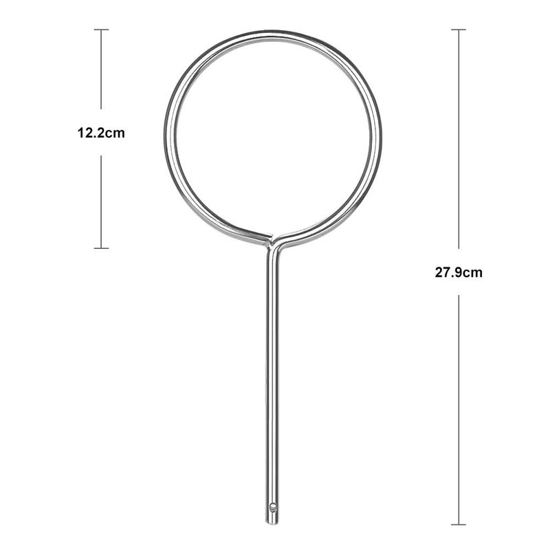 stonylab Support Retort Ring, Chrome-Plated Lab Support Ring Closed Extension Ring in O.D. 120 mm I.D. 105 mm for Laboratory Experiment, Sturdy Corrosion Resistant - Image 3
