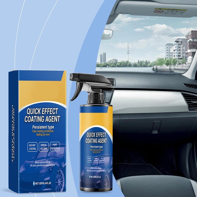 Multi-Functional Coating Renewal Agent | 120ml Car Scratch Repair Spray, High Protection Long Lasting | Quick Drying, Durable Vehicle Coating | Automotive RV Sedan Trailer Maintenance - Image 2