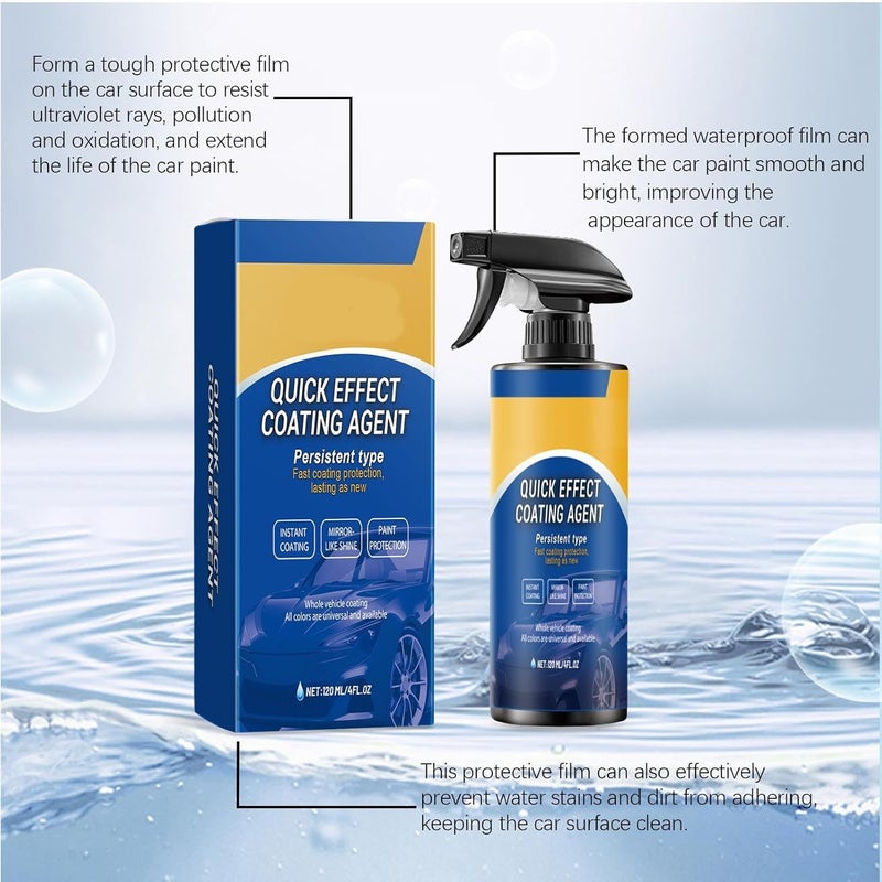 Multi-Functional Coating Renewal Agent | 120ml Car Scratch Repair Spray, High Protection Long Lasting | Quick Drying, Durable Vehicle Coating | Automotive RV Sedan Trailer Maintenance - Image 4