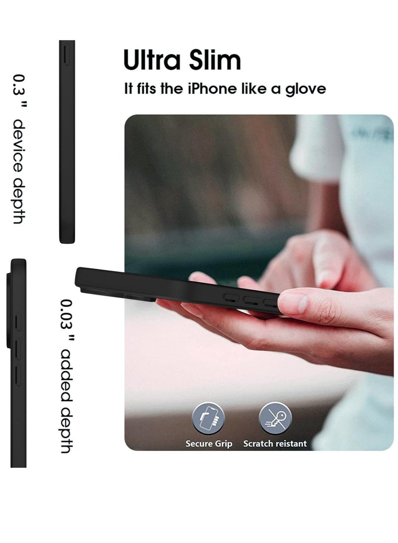 ELTRAZONE iPhone 16 Case Ultra-Thin Matte Cover with Upgraded Camera Lens & Screen Protectors – Slim Shockproof Anti-Scratch Soft Touch Case for iPhone 16, Black - Image 4