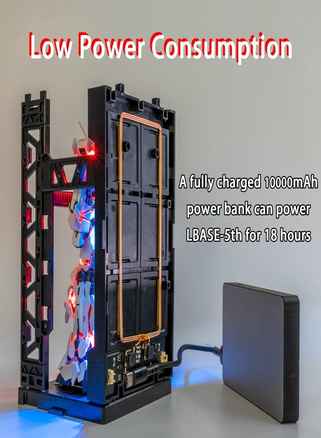 LBASE Upgraded GEN 5th Wireless LED Units for Gundam Models Kits, Light Set for Gundam RG HG MGSD Q 1/144 Model Kit, Wireless Induction LED Lamp Beads (GEN 5th + 5 Light Beads) - Image 3