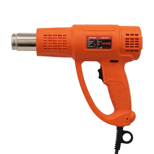 Shakti Technology - HGV-2000 W | High Speed Heat Gun with Dual Temperature 220°C - 650°C | Ergonomic Design | 5.9ft Cord – Ideal for Paint Removal, Shrink Wrapping - Image 1