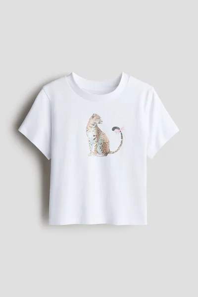 اتش اند ام Print-motif T-shirt
