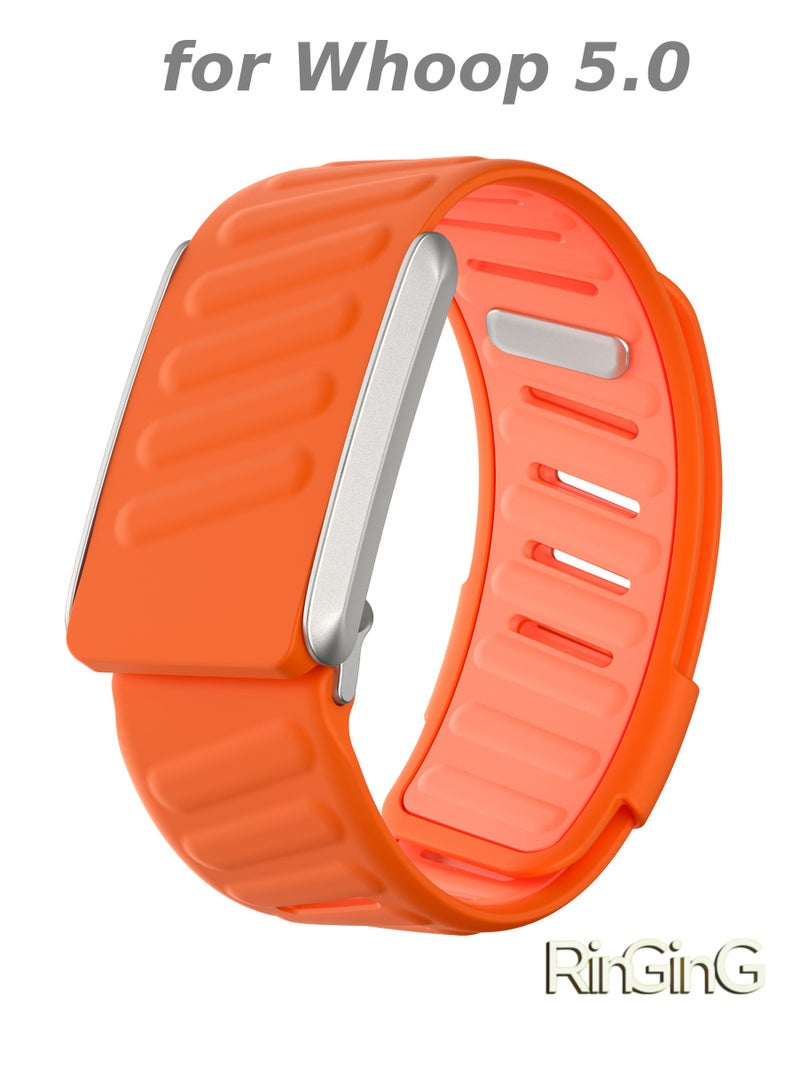 RinGinG Sport Silicone Replacement Band Compatible with Whoop 5.0 Wearable Fitness & Activity Tracker, Durable, Comfortable & Breathable and Adjustable Wristband Replacement Strap Easy to Use and Perfect for Every Occasion Whoop Band Silicone Replacement Wrist Compatible with Whoop Strap 5.0 Ultra-Soft Waterproof and Sweatproof, Soft-Touch and Flexible Silicone, Premium Quality, Comfortable  - Image 1